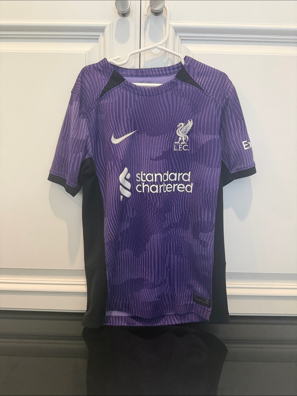 Nike Kids' Purple and Black Liverpool FC Training Jersey